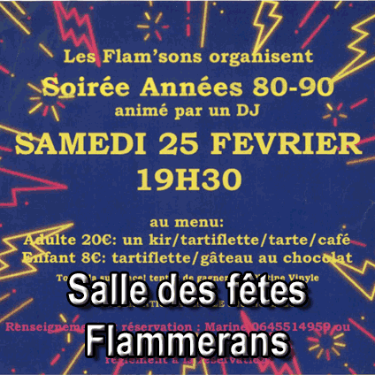 Soirée années 80-90 - Soissons-Sur-Nacey